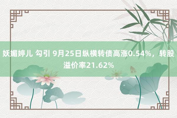 妖媚婷儿 勾引 9月25日纵横转债高涨0.54%，转股溢价率21.62%