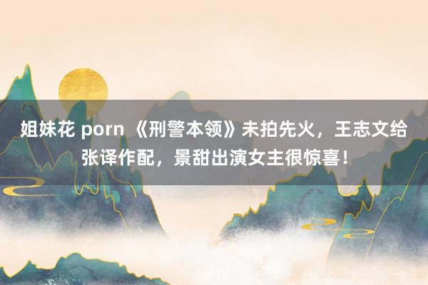 姐妹花 porn 《刑警本领》未拍先火，王志文给张译作配，景甜出演女主很惊喜！