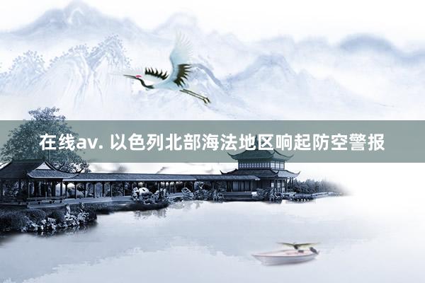 在线av. 以色列北部海法地区响起防空警报