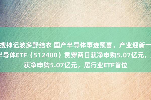 搜神记波多野结衣 国产半导体事迹预喜，产业迎新一轮发展周期，半导体ETF（512480）贯穿两日获净申购5.07亿元，居行业ETF首位