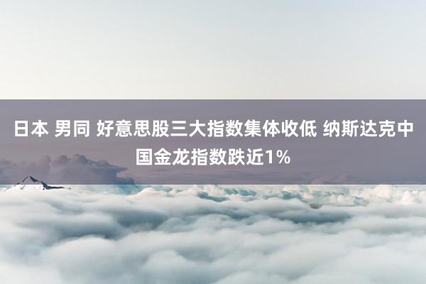 日本 男同 好意思股三大指数集体收低 纳斯达克中国金龙指数跌近1%