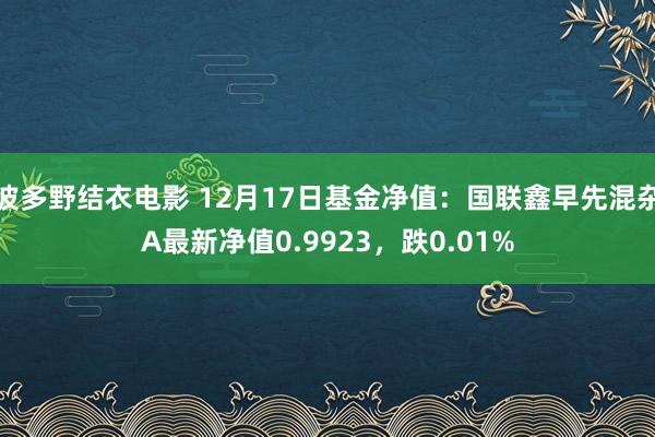 波多野结衣电影 12月17日基金净值：国联鑫早先混杂A最新净值0.9923，跌0.01%