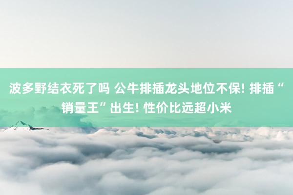 波多野结衣死了吗 公牛排插龙头地位不保! 排插“销量王”出生! 性价比远超小米