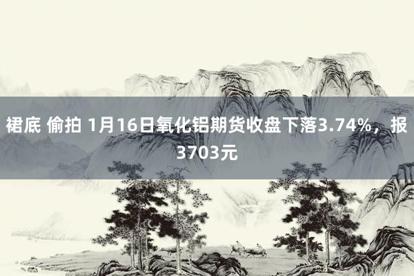 裙底 偷拍 1月16日氧化铝期货收盘下落3.74%，报3703元