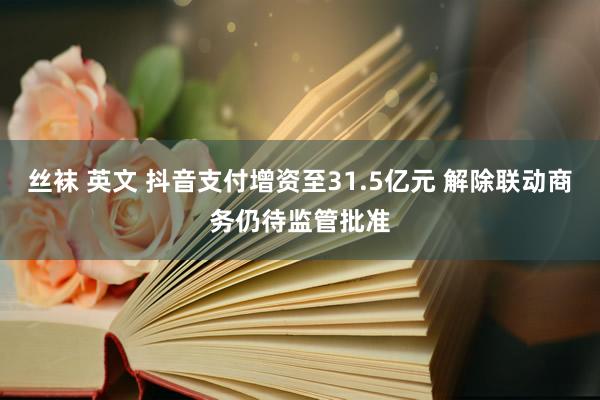 丝袜 英文 抖音支付增资至31.5亿元 解除联动商务仍待监管批准